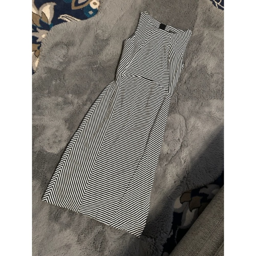 Banana Republic Black and White Stripe Dress - Size 2